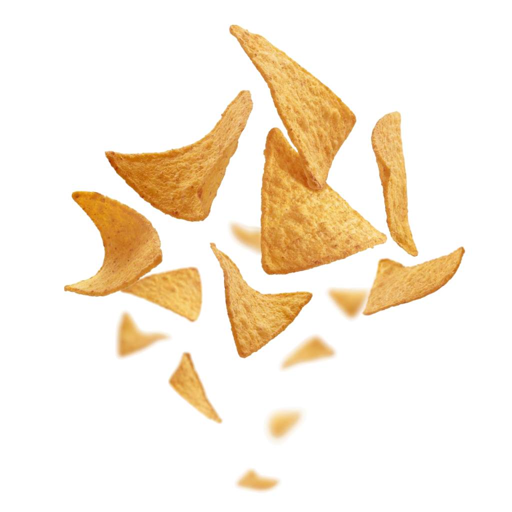 corn-chips-triangular-shape-levitate-white-background